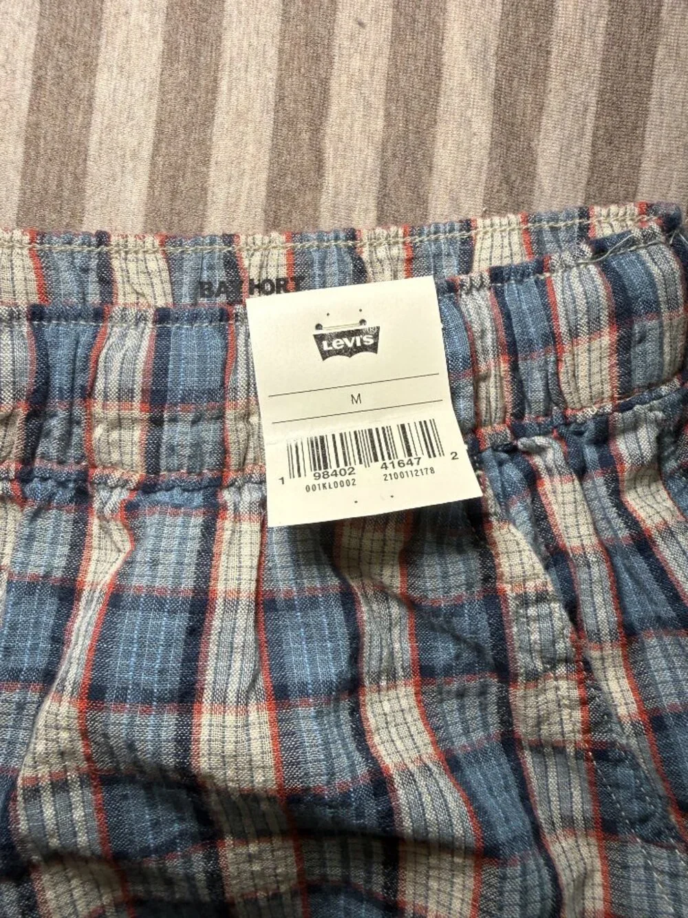 Levi’s XX Chino Bay Plaid Shorts Men’s M NWT